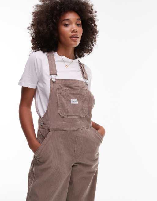 Levi's - XL - Tuinbroek van corduroy in taupe, 4 van 4