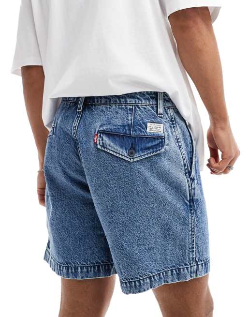 Levi s XX Authentic Chino corti in denim blu medio ASOS