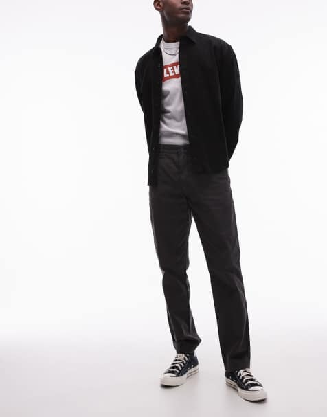 Levi's - XX Authentic - Chino dritti neri in twill tinto in capo - view 1