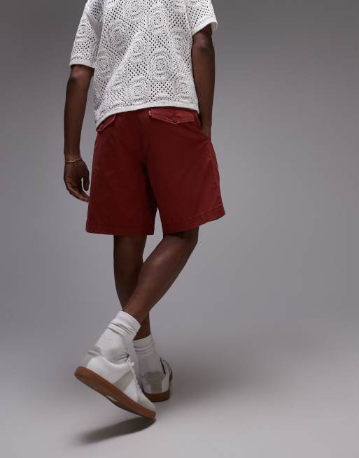 Levi's - XX Authentic - Pantaloncini chino rossi comodi in twill, 5 di 5