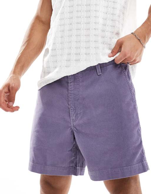 Levi's - XX Authentic - Pantaloncini in velluto a coste lilla