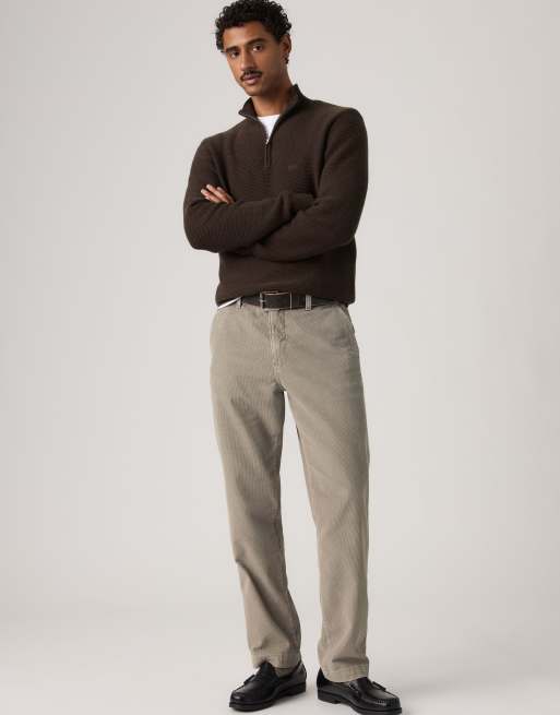 Levi's Xx authentic relaxed corduroy chino's in grijs, 3 van 4