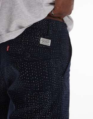 Levi's Xx Authentic Relaxed Printed Stitch Twill Chino Shorts