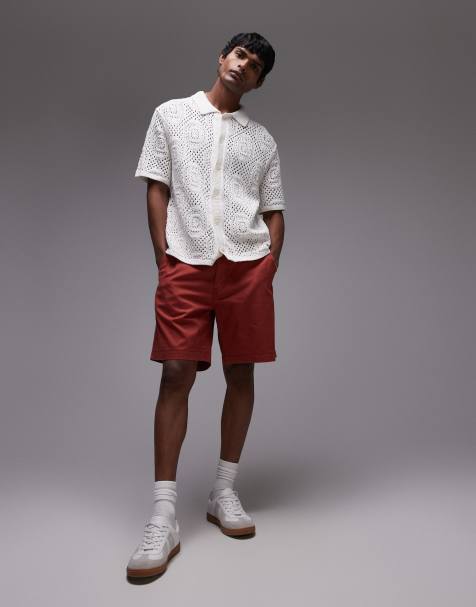 Levi's XX Authentic relaxed twill chino shorts in red - view 1