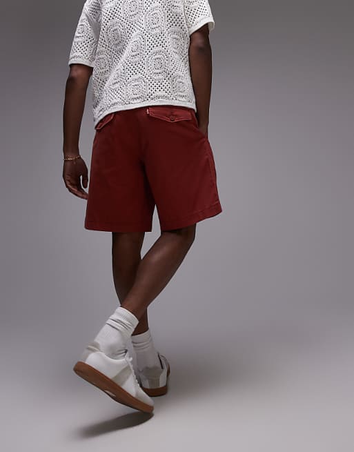 Levi's XX Authentic relaxed twill chino shorts in red | ASOS Levi's XX Authentic relaxed twill chino shorts in red | ASOS