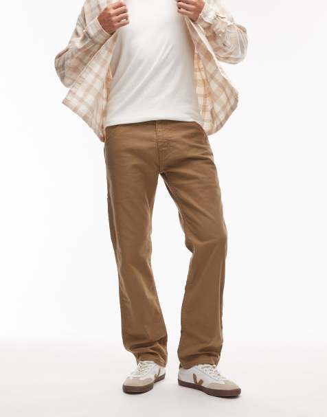 Levi's - XX Authentic - Ruimvallende chino van keperstof in olijfgroen - view 1