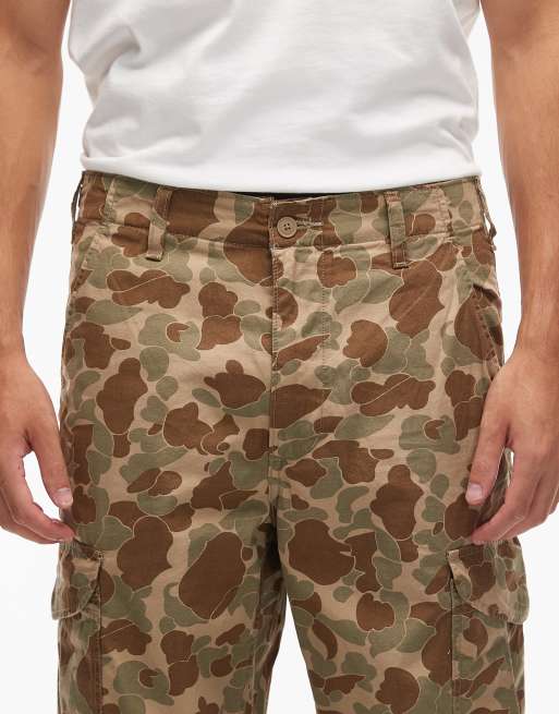 Levi's XX baggy duck camo ripstop cargo trousers in beige | ASOS