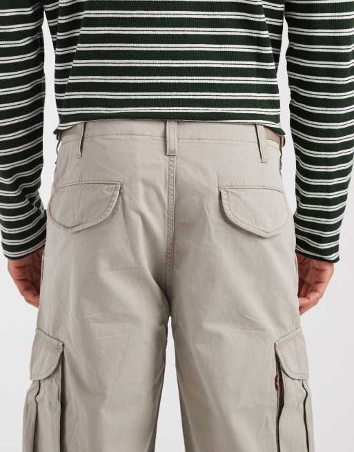 Levi's XX cargo baggy trousers in stone, 4 of 5