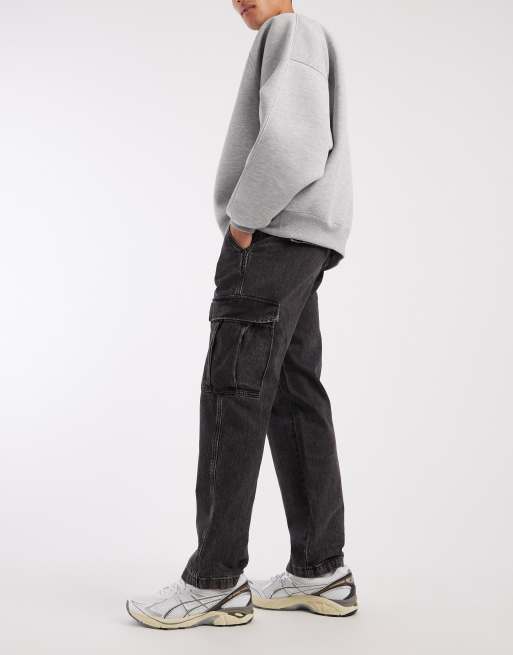 Levi's XX cargo straight fit jeans in black, 3 of 5