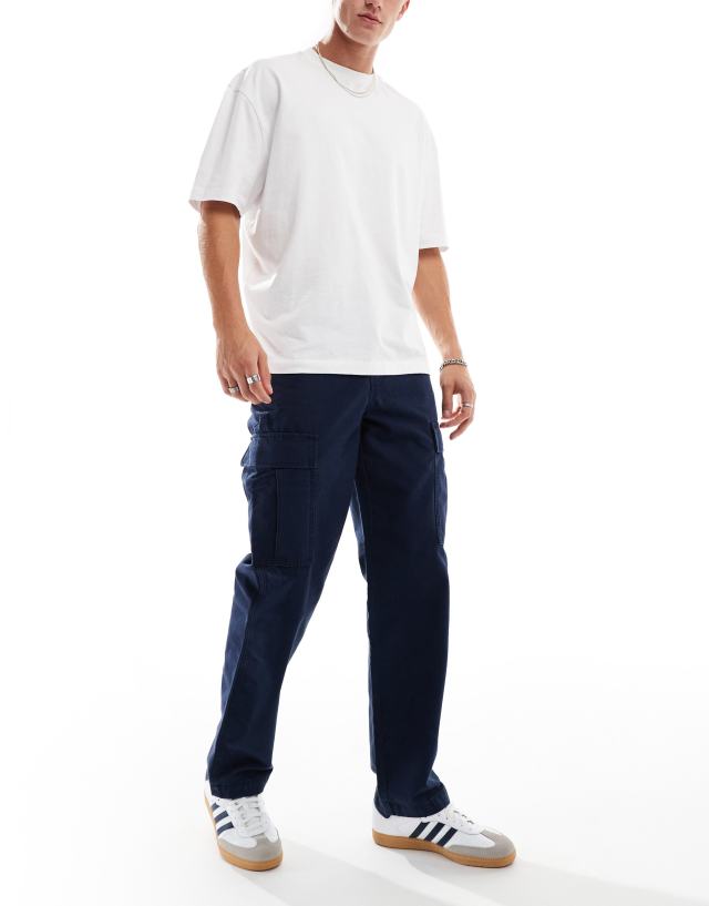 Levi's - xx cargo straight fit trousers in navy