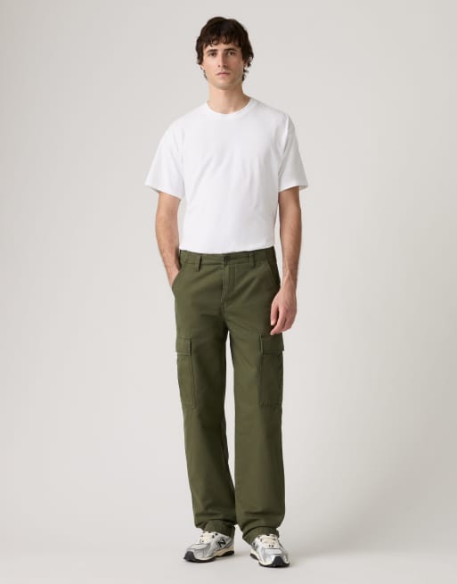 Levi's XX cargo straight trousers in khaki, 2 of 4
