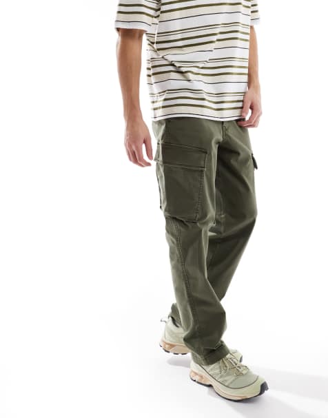 Levi's XX cargo tapered twill pants in mid green - view 1