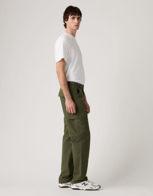Levi's XX cargobroek met rechte pijpen in kaki, 4 van 4
