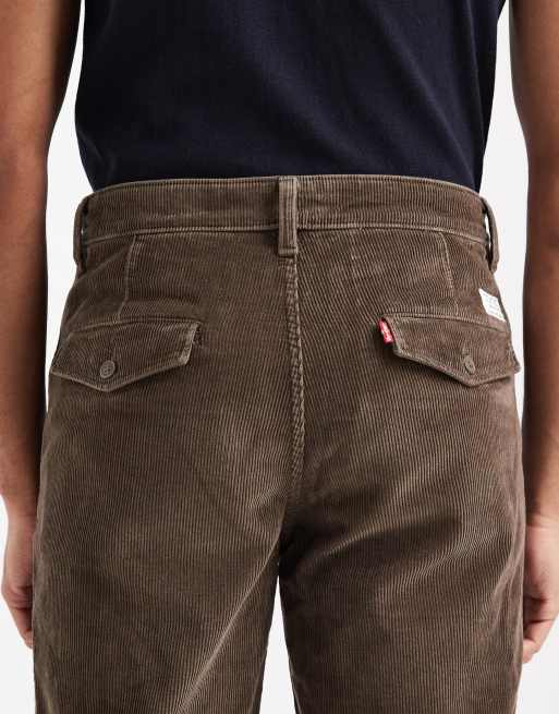 Levi's – XX Chino Authentic – Bruna byxor i manchester med vid, avslappnad passform, 4 av 5