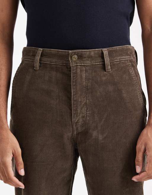 Levi's – XX Chino Authentic – Bruna byxor i manchester med vid, avslappnad passform, 5 av 5