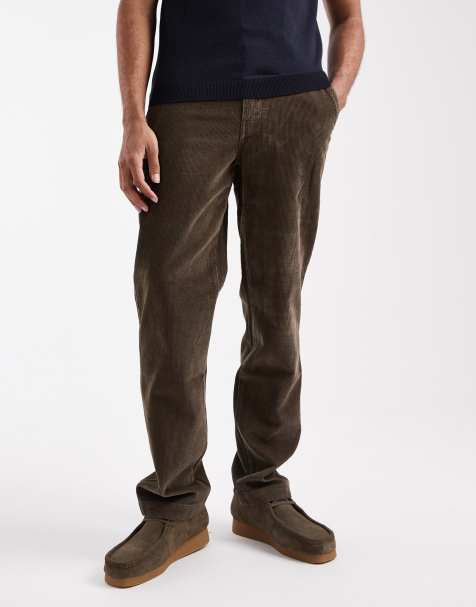 Levi's XX chino authentic relaxed fit wide cord trousers in brown - view 1