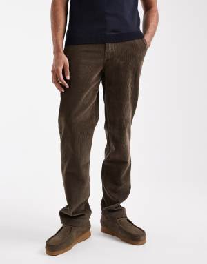 Levis XX chino authentic relaxed fit wide cord trousers in brown