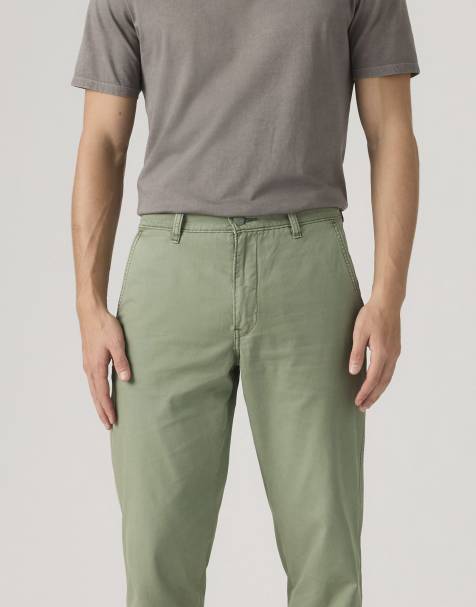 Levi's – Xx Chino – Authentic Relaxed – Miles Plaid – Chinohose in Grün - view 1