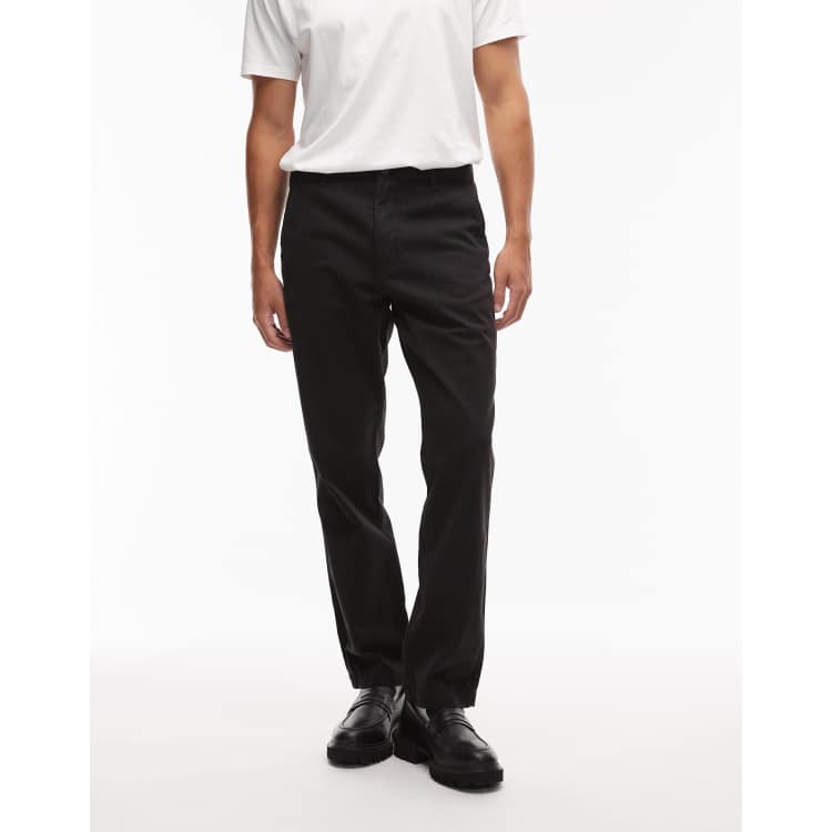 Levi's XX chino authentic relaxed twill trousers in black | ASOS