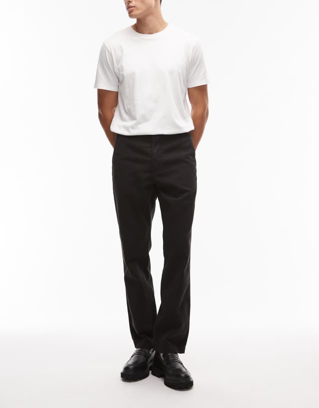 Levi's XX chino authentic relaxed twill trousers in black | ASOS