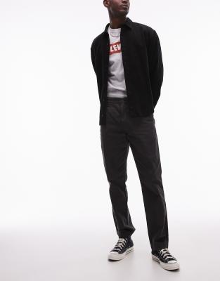 Levi's Xx Chino Authentic Straight Garment Dye Twill Pants In Black