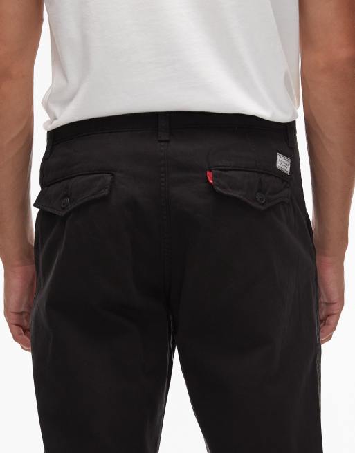 Levi's – XX Chino Authentic – Svarta byxor i twill med avslappnad passform, 5 av 5