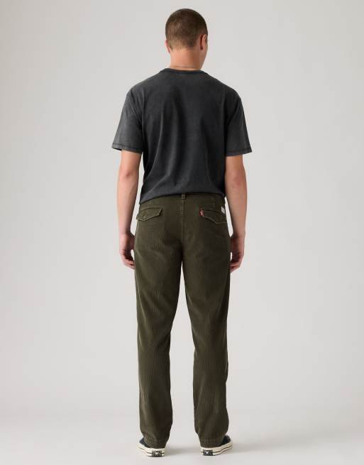 Levi's Xx chino en velours côtelé coupe relaxed vert, 2 de 4