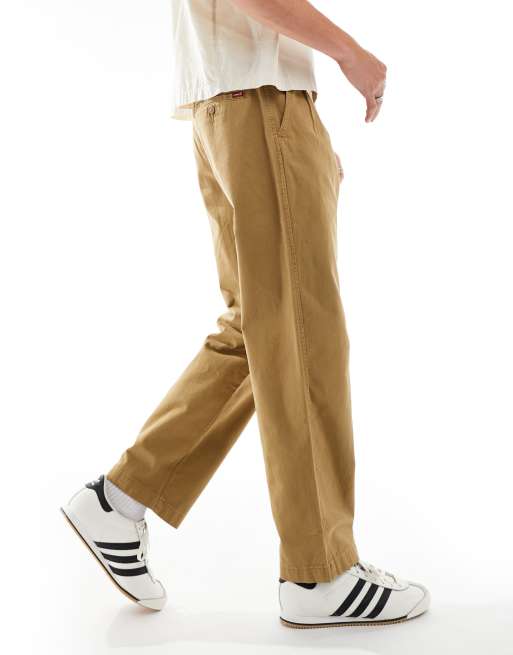 Levi's XX Chino loose straight pleated pants in khaki beige