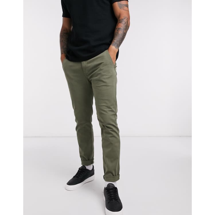 Xx Chino Slim Tapered Cargo - Green