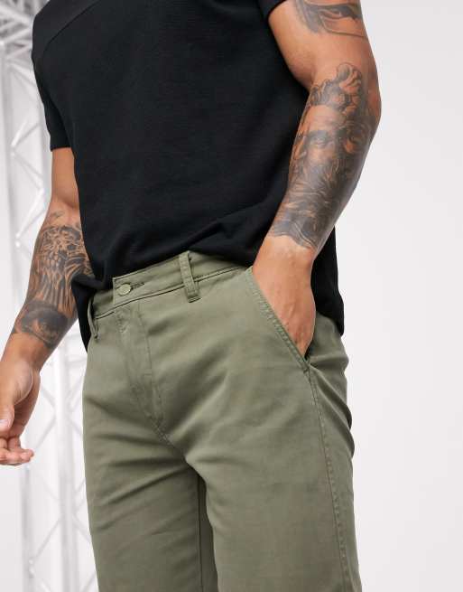 Levi's XX Chino slim fit trousers in olive green | ASOS