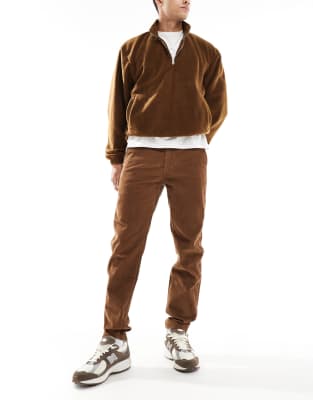 Levi's Xx Chino Straight Cord Pants In Brown-green