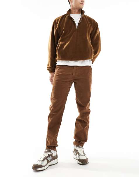 Levi's XX Chino straight cord pants in brown - view 1