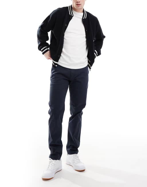 Levi's XX Chino straight garment dye twill pants in navy