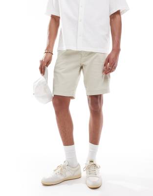 Levi's Xx Chino Straight Leg Linen Blend Shorts In Neutral