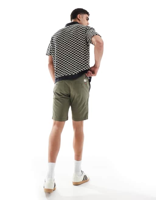 Levi's XX Chino straight twill shorts in olive green | ASOS