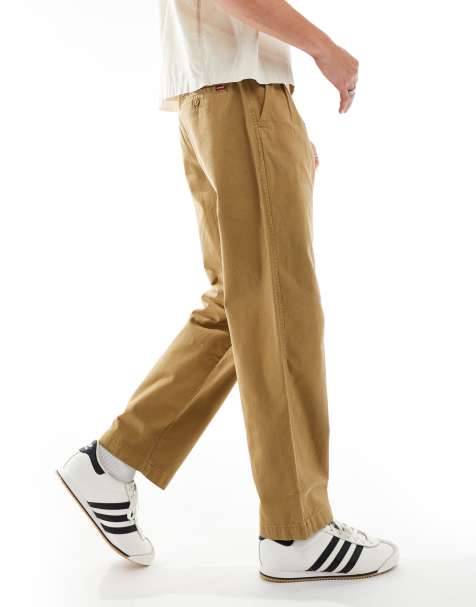 Levi's XX chinos loose straight pleated in khaki beige - view 1