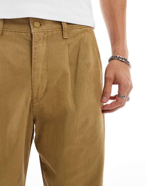 Levi's XX chinos loose straight pleated in khaki beige ASOS