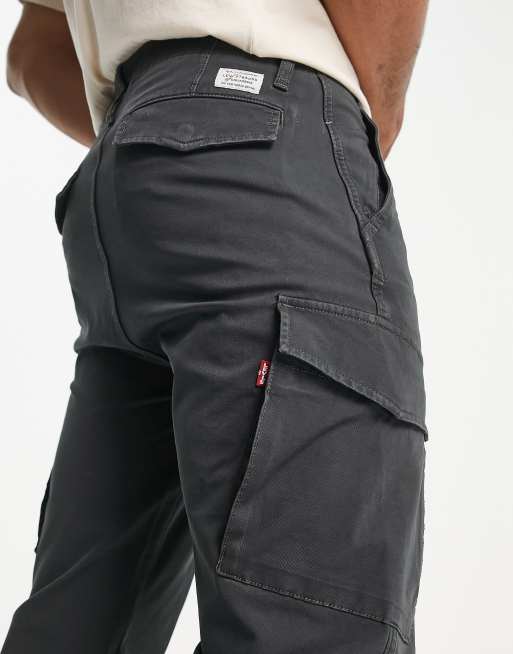Levi's – XX – Czarne zwężane spodnie bojówki z kieszeniami, 3 z 4