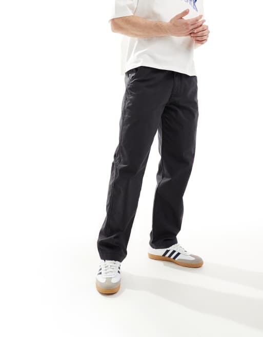 Levi's XX Easy loose cotton linen mix chinos in black | ASOS
