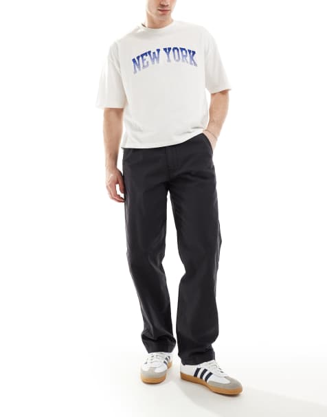 Levi's - XX Easy - Pantalon chino ample en coton et lin mélangés - Noir - view 1