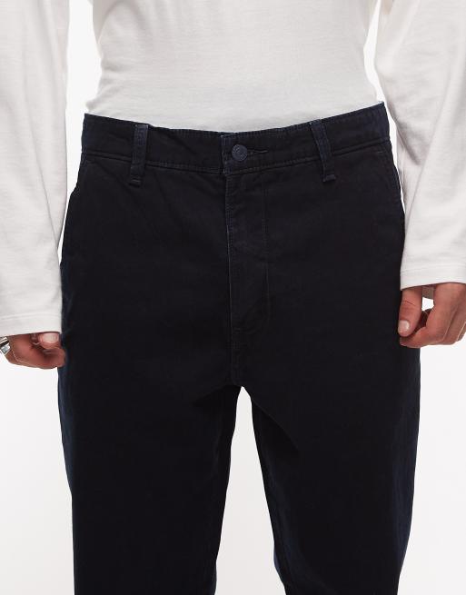 Levi's – XX – Granatowe spodnie chinosy z diagonalu o luźnym kroju, 5 z 5