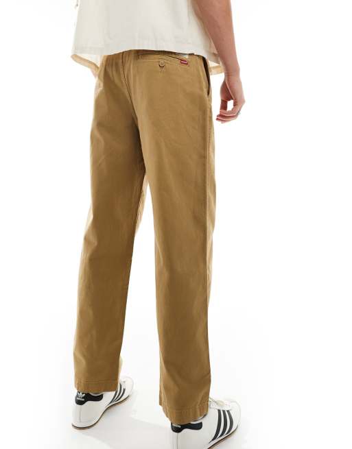 Levi's - XX - Kaki-beige chinobukser i løstsiddende pasform med lige ben og plisseringer, 2 af 5