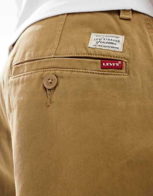 Levi's - XX - Kaki-beige chinobukser i løstsiddende pasform med lige ben og plisseringer, 3 af 5