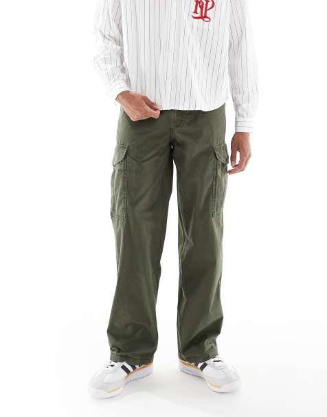 Levi's – XX – Mörkgröna, baggy cargobyxor i canvas - view 1