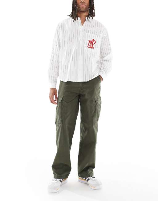 Levi's – XX – Obszerne płócienne spodnie bojówki w ciemnozielonym kolorze, 2 z 5