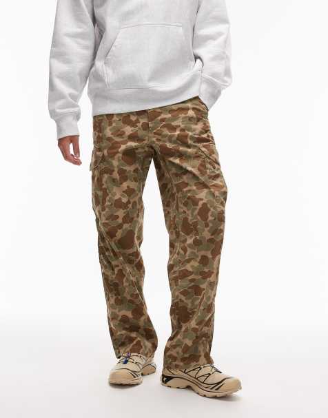 Levi's XX baggy duck camo ripstop cargo trousers in beige