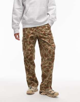 Levi's - XX - Pantalon cargo baggy en tissu ripstop à imprimé camouflage - Beige-Neutre
