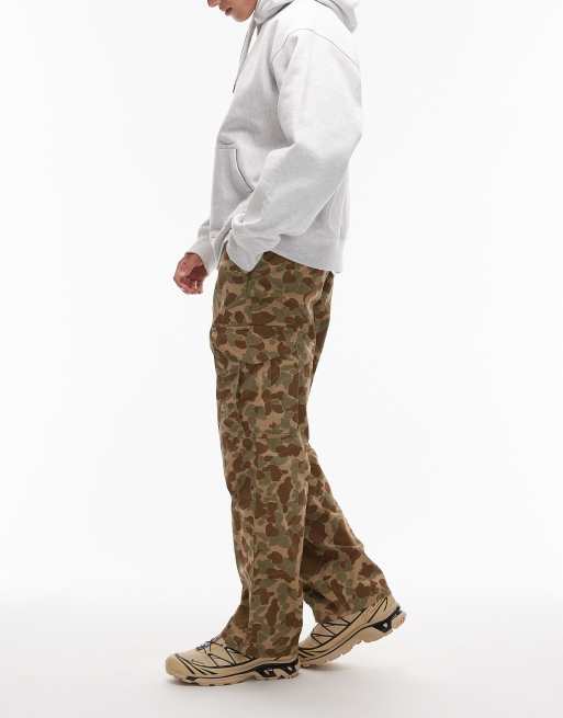 Levi's - XX - Pantalon cargo baggy en tissu ripstop à imprimé camouflage - Beige, 3 de 5