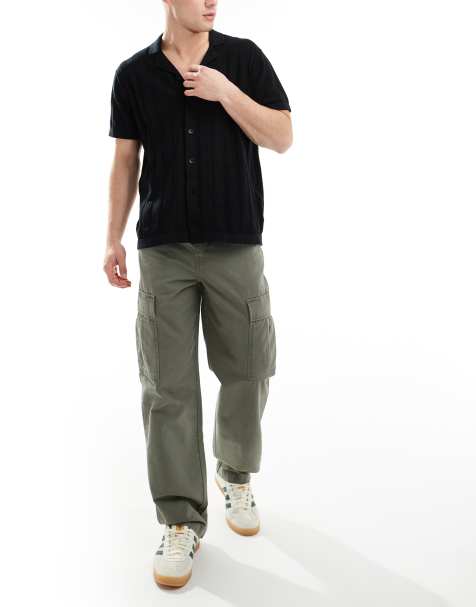 Levi's - XX - Pantalon cargo droit en toile - Vert moyen - view 1