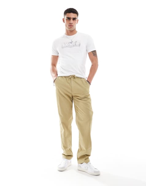 Levi's - XX - Pantalon chino large en velours côtelé avec cordon de serrage - Beige - view 1